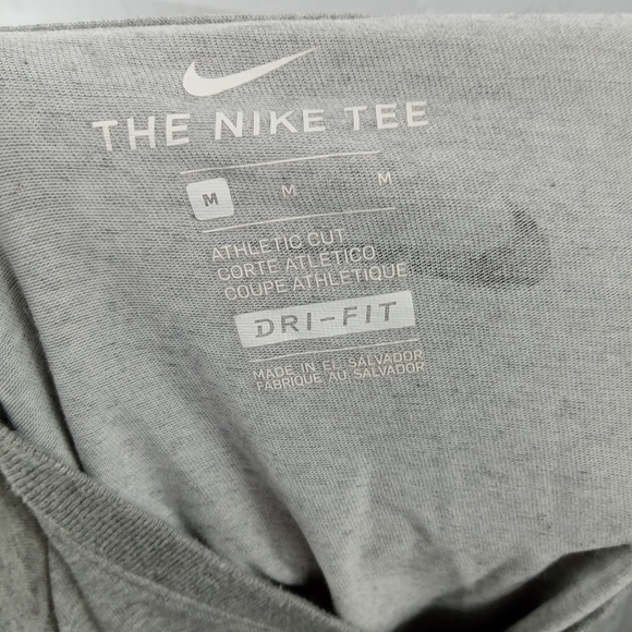 Nike Shirt Men Medium Elite Long Sleeve Grey - Picture 4 of 4